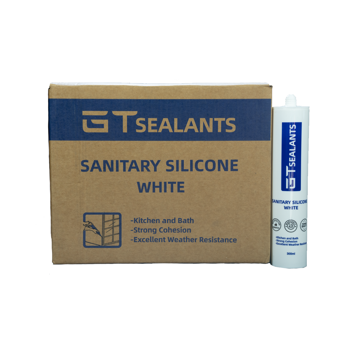 KITCHEN AND BATH WHITE SILICONE